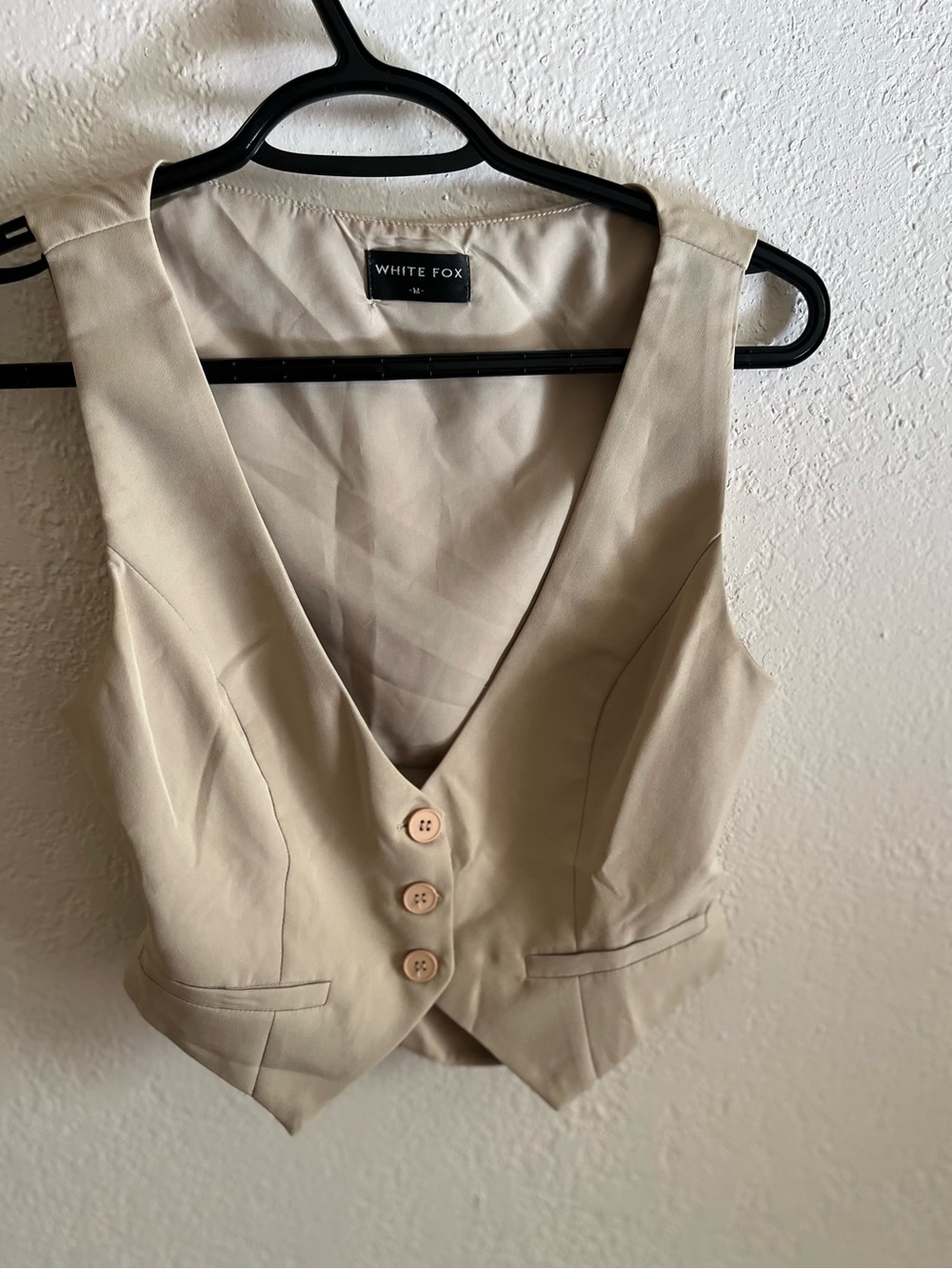 Cream Tailored Vest - Women's Pants & Jumpsuits